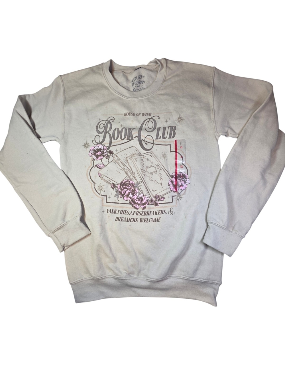 NWT ACOTAR House of Wind Book Club Sweatshirt Sand Crewneck XS - Picture 2 of 8